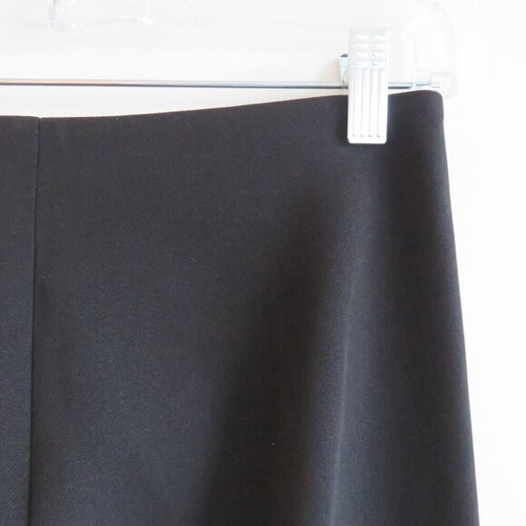 LVIR Split Hem Woven Straight Leg Pants in Black Office Minimalist - Size S - Picture 8 of 13